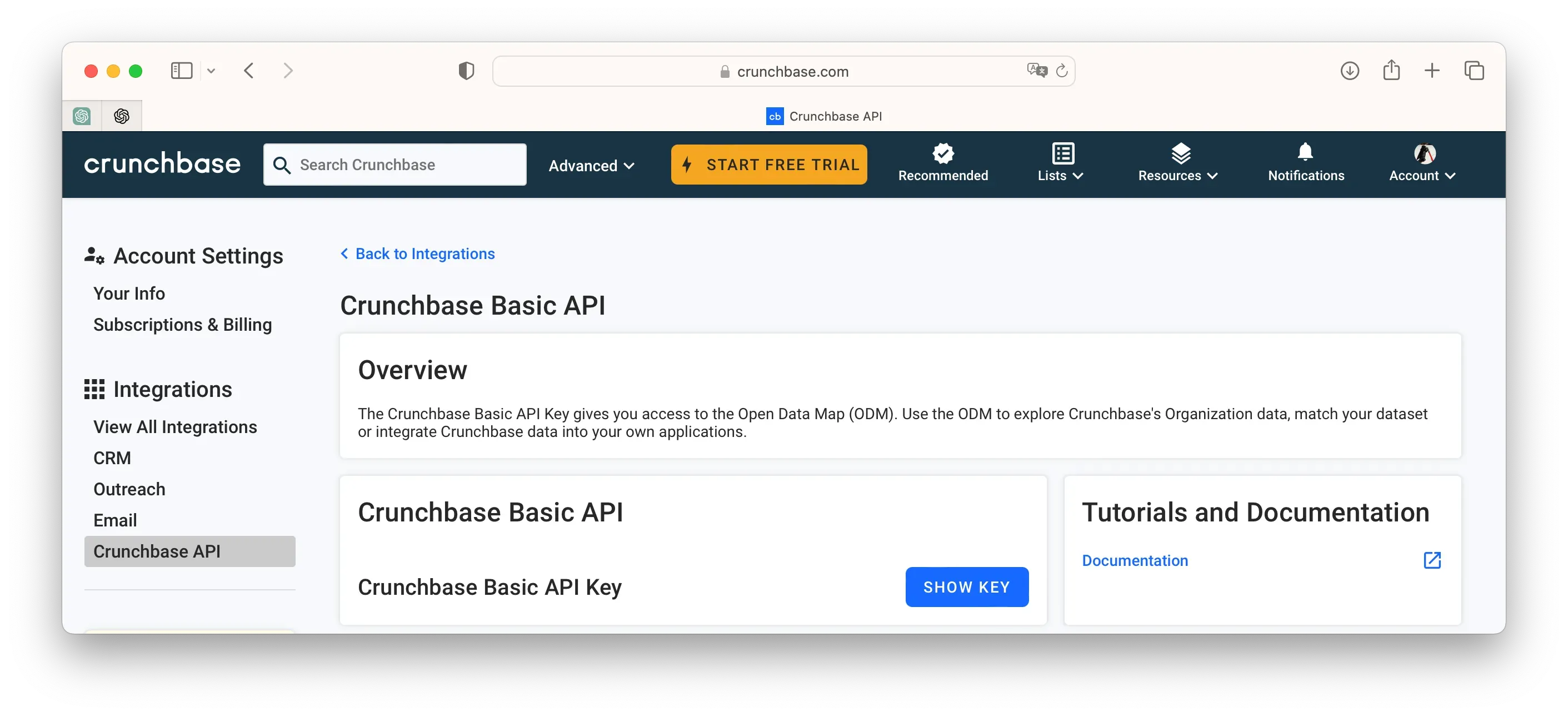 Generación API Key