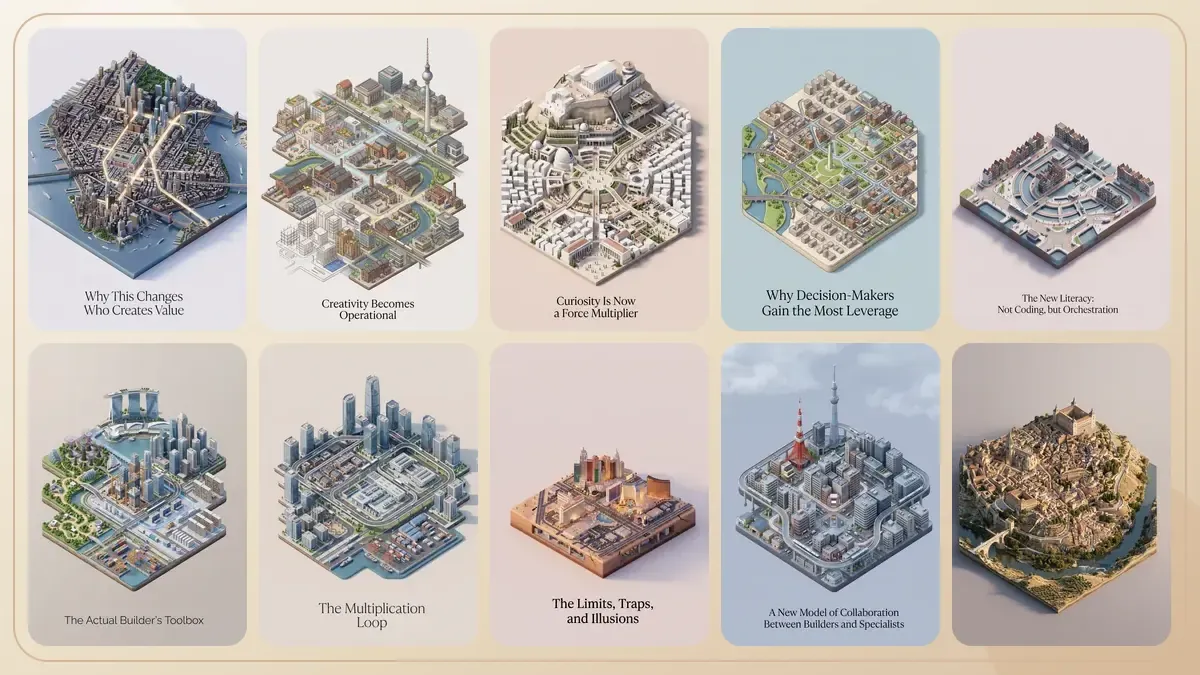 Mosaico visual del libro The New Coder Class.